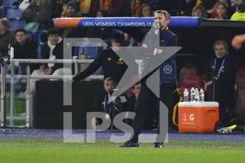 2023-03-21 - Alessandro Spugna of AS Roma Women during the Quarter-finals, 1st leg UEFA Women's Champions League between A.S. Roma and FC Barcelona on March 21, 2023 at the Stadio Olimpico in Rome. - AS ROMA VS FC BARCELONA - UEFA CHAMPIONS LEAGUE WOMEN - SOCCER