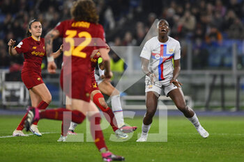 2023-03-21 - Asisat Oshoala of FC Barcelona during the Quarter-finals, 1st leg UEFA Women's Champions League between A.S. Roma and FC Barcelona on March 21, 2023 at the Stadio Olimpico in Rome. - AS ROMA VS FC BARCELONA - UEFA CHAMPIONS LEAGUE WOMEN - SOCCER