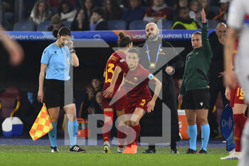 2023-03-21 - Lucia Guglielmo of AS Roma Women during the Quarter-finals, 1st leg UEFA Women's Champions League between A.S. Roma and FC Barcelona on March 21, 2023 at the Stadio Olimpico in Rome. - AS ROMA VS FC BARCELONA - UEFA CHAMPIONS LEAGUE WOMEN - SOCCER