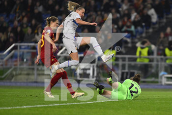 2023-03-21 - Camelia Ceasar of AS Roma Women during the Quarter-finals, 1st leg UEFA Women's Champions League between A.S. Roma and FC Barcelona on March 21, 2023 at the Stadio Olimpico in Rome. - AS ROMA VS FC BARCELONA - UEFA CHAMPIONS LEAGUE WOMEN - SOCCER