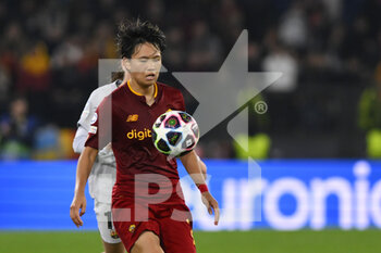 2023-03-21 - Moeka Minami of AS Roma Women during the Quarter-finals, 1st leg UEFA Women's Champions League between A.S. Roma and FC Barcelona on March 21, 2023 at the Stadio Olimpico in Rome. - AS ROMA VS FC BARCELONA - UEFA CHAMPIONS LEAGUE WOMEN - SOCCER