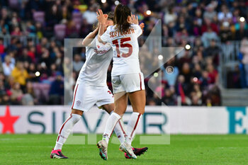 2023-03-29 - exultation Serturini (Roma) - FC BARCELONA VS AS ROMA - UEFA CHAMPIONS LEAGUE WOMEN - SOCCER
