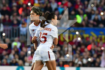 2023-03-29 - exultation Serturini (Roma) - FC BARCELONA VS AS ROMA - UEFA CHAMPIONS LEAGUE WOMEN - SOCCER