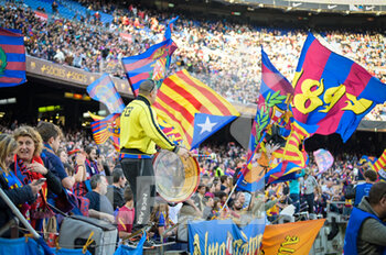 2023-03-29 - The FC Barcelona fans  during a Woman's Champions League match between FC Barcelona Femaní and AS Roma Fem at Spotify Camp Nou, in Barcelona, Spain on March 29, 2023. (Photo / Felipe Mondino) - FC BARCELONA VS AS ROMA - UEFA CHAMPIONS LEAGUE WOMEN - SOCCER