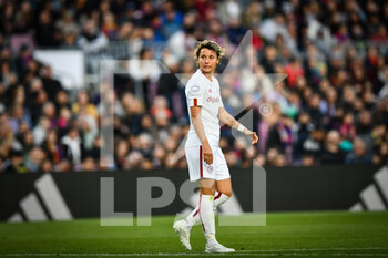 2023-03-29 - Valentina Giacinti (AS Roma Fem) during a Woman's Champions League match between FC Barcelona Femaní and AS Roma Fem at Spotify Camp Nou, in Barcelona, Spain on March 29, 2023. (Photo / Felipe Mondino) - FC BARCELONA VS AS ROMA - UEFA CHAMPIONS LEAGUE WOMEN - SOCCER