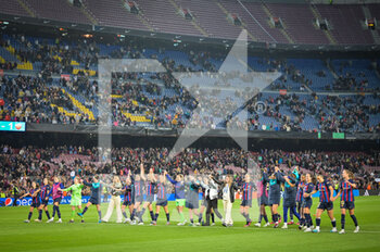 2023-03-29 - The FC Barcelona players during a Woman's Champions League match between FC Barcelona Femaní and AS Roma Fem at Spotify Camp Nou, in Barcelona, Spain on March 29, 2023. (Photo / Felipe Mondino) - FC BARCELONA VS AS ROMA - UEFA CHAMPIONS LEAGUE WOMEN - SOCCER