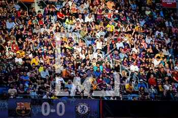 2023-04-27 - The FC Barcelona fans during a Womans Champions League match between FC Barcelona Femeni and Chelsea FC Women at Spotify Camp Nou, in Barcelona, Spain on April 27, 2023. (Photo / Felipe Mondino) - FC BARCELONA FEM VS CHELSEA FC WOMEN - UEFA CHAMPIONS LEAGUE WOMEN - SOCCER