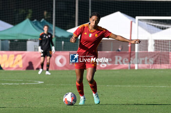 2023-10-11 - Eseosa Aigbogun (AS Roma)  during the UEFA Women’s Champions League 2023/24 quarter finals match between AS Roma vs Vorskla Poltava at the Olimpico stadium Rome on 11 October 2023. - ROMA VS VORSKLA - UEFA CHAMPIONS LEAGUE WOMEN - SOCCER