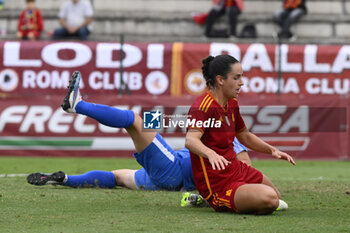 2023-10-18 - Evelyne Viens of A.S. Roma Women score 0-1 during the Round 2, second leg of the UEFA Women's Champions League between F.C. Vorskla vs A.S. Roma, 18 October 2023 at the Stadio Tre Fontane in Rome, Italy. - AS ROMA VS FC VORSKLA - UEFA CHAMPIONS LEAGUE WOMEN - SOCCER