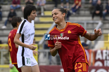 2023-10-18 - Laura Feiersinger of A.S. Roma Women during the Round 2, second leg of the UEFA Women's Champions League between F.C. Vorskla vs A.S. Roma, 18 October 2023 at the Stadio Tre Fontane in Rome, Italy. - AS ROMA VS FC VORSKLA - UEFA CHAMPIONS LEAGUE WOMEN - SOCCER