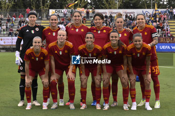 2023-10-18 - A.S. Roma Women during the Round 2, second leg of the UEFA Women's Champions League between F.C. Vorskla vs A.S. Roma, 18 October 2023 at the Stadio Tre Fontane in Rome, Italy. - AS ROMA VS FC VORSKLA - UEFA CHAMPIONS LEAGUE WOMEN - SOCCER