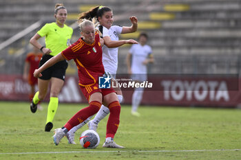 2023-10-18 - Zara Kramazar of A.S. Roma Women during the Round 2, second leg of the UEFA Women's Champions League between F.C. Vorskla vs A.S. Roma, 18 October 2023 at the Stadio Tre Fontane in Rome, Italy. - AS ROMA VS FC VORSKLA - UEFA CHAMPIONS LEAGUE WOMEN - SOCCER