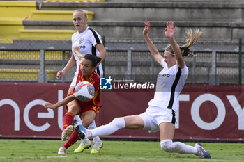 2023-10-18 - Lucia Di Guglielmo of A.S. Roma Women score 1-4 during the Round 2, second leg of the UEFA Women's Champions League between F.C. Vorskla vs A.S. Roma, 18 October 2023 at the Stadio Tre Fontane in Rome, Italy. - AS ROMA VS FC VORSKLA - UEFA CHAMPIONS LEAGUE WOMEN - SOCCER