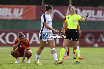 2023-10-18 - Referee Olatz Rivera Olmedo (ESP) during the Round 2, second leg of the UEFA Women's Champions League between F.C. Vorskla vs A.S. Roma, 18 October 2023 at the Stadio Tre Fontane in Rome, Italy. - AS ROMA VS FC VORSKLA - UEFA CHAMPIONS LEAGUE WOMEN - SOCCER