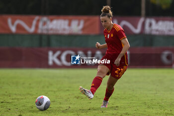 2023-10-18 - Martina Tomaselli of A.S. Roma Women during the Round 2, second leg of the UEFA Women's Champions League between F.C. Vorskla vs A.S. Roma, 18 October 2023 at the Stadio Tre Fontane in Rome, Italy. - AS ROMA VS FC VORSKLA - UEFA CHAMPIONS LEAGUE WOMEN - SOCCER