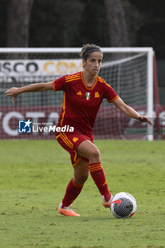 2023-10-18 - Claudia Ciccotti of A.S. Roma Women during the Round 2, second leg of the UEFA Women's Champions League between F.C. Vorskla vs A.S. Roma, 18 October 2023 at the Stadio Tre Fontane in Rome, Italy. - AS ROMA VS FC VORSKLA - UEFA CHAMPIONS LEAGUE WOMEN - SOCCER
