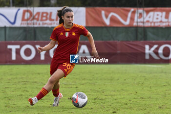 2023-10-18 - Giada Pellegrino Cimo' of A.S. Roma Women during the Round 2, second leg of the UEFA Women's Champions League between F.C. Vorskla vs A.S. Roma, 18 October 2023 at the Stadio Tre Fontane in Rome, Italy. - AS ROMA VS FC VORSKLA - UEFA CHAMPIONS LEAGUE WOMEN - SOCCER