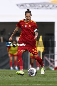 2023-10-18 - Elena Linari of A.S. Roma Women during the Round 2, second leg of the UEFA Women's Champions League between F.C. Vorskla vs A.S. Roma, 18 October 2023 at the Stadio Tre Fontane in Rome, Italy. - AS ROMA VS FC VORSKLA - UEFA CHAMPIONS LEAGUE WOMEN - SOCCER