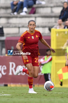 2023-10-18 - Laura Feiersinger of A.S. Roma Women during the Round 2, second leg of the UEFA Women's Champions League between F.C. Vorskla vs A.S. Roma, 18 October 2023 at the Stadio Tre Fontane in Rome, Italy. - AS ROMA VS FC VORSKLA - UEFA CHAMPIONS LEAGUE WOMEN - SOCCER