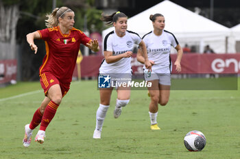 2023-10-18 - Barbara Latorre of A.S. Roma Women during the Round 2, second leg of the UEFA Women's Champions League between F.C. Vorskla vs A.S. Roma, 18 October 2023 at the Stadio Tre Fontane in Rome, Italy. - AS ROMA VS FC VORSKLA - UEFA CHAMPIONS LEAGUE WOMEN - SOCCER
