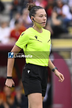 2023-10-18 - Referee Olatz Rivera Olmedo (ESP) during the Round 2, second leg of the UEFA Women's Champions League between F.C. Vorskla vs A.S. Roma, 18 October 2023 at the Stadio Tre Fontane in Rome, Italy. - AS ROMA VS FC VORSKLA - UEFA CHAMPIONS LEAGUE WOMEN - SOCCER