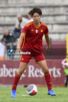 2023-10-18 - Saki Kumagai of A.S. Roma Women during the Round 2, second leg of the UEFA Women's Champions League between F.C. Vorskla vs A.S. Roma, 18 October 2023 at the Stadio Tre Fontane in Rome, Italy. - AS ROMA VS FC VORSKLA - UEFA CHAMPIONS LEAGUE WOMEN - SOCCER