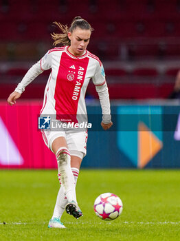 2023-11-15 - Romee Leuchter of AFC Ajax during the UEFA Women's Champions League, Group C football match between AFC Ajax and Paris Saint-Germain on November 15, 2023 at the Johan Cruijff ArenA in Amsterdam, Netherlands - FOOTBALL - WOMEN'S CHAMPIONS LEAGUE - AJAX V PARIS SG - UEFA CHAMPIONS LEAGUE WOMEN - SOCCER