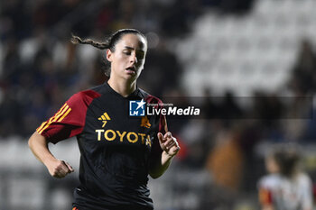 2023-11-23 - Evelyne Viens of A.S. Roma Women during the Round 2, day 2 Group C of the UEFA Women's Champions League between F.C. Vorskla vs A.S. Roma, 23 November 2023 at the Stadio Tre Fontane in Rome, Italy. - ROMA WOMEN VS AJAX WOMEN - UEFA CHAMPIONS LEAGUE WOMEN - SOCCER