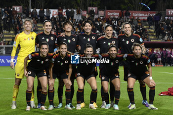 2023-11-23 - A.S. Roma Women line up for a team photograph during the Round 2, day 2 Group C of the UEFA Women's Champions League between F.C. Vorskla vs A.S. Roma, 23 November 2023 at the Stadio Tre Fontane in Rome, Italy. - ROMA WOMEN VS AJAX WOMEN - UEFA CHAMPIONS LEAGUE WOMEN - SOCCER