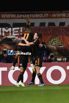 2023-11-23 - Valentina Giacinti of A.S. Roma Women celebrates after scoring 2-0 during the Round 2, day 2 Group C of the UEFA Women's Champions League between F.C. Vorskla vs A.S. Roma, 23 November 2023 at the Stadio Tre Fontane in Rome, Italy. - ROMA WOMEN VS AJAX WOMEN - UEFA CHAMPIONS LEAGUE WOMEN - SOCCER