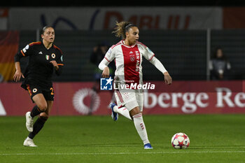 2023-11-23 - Chasity Grant of A.F.C. Ajax during the Round 2, day 2 Group C of the UEFA Women's Champions League between F.C. Vorskla vs A.S. Roma, 23 November 2023 at the Stadio Tre Fontane in Rome, Italy. - ROMA WOMEN VS AJAX WOMEN - UEFA CHAMPIONS LEAGUE WOMEN - SOCCER