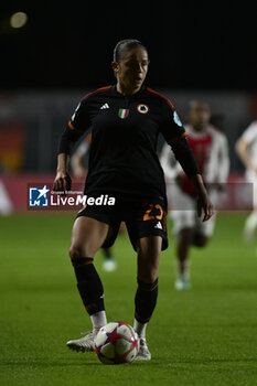 2023-11-23 - Laura Feiersinger of A.S. Roma Women during the Round 2, day 2 Group C of the UEFA Women's Champions League between F.C. Vorskla vs A.S. Roma, 23 November 2023 at the Stadio Tre Fontane in Rome, Italy. - ROMA WOMEN VS AJAX WOMEN - UEFA CHAMPIONS LEAGUE WOMEN - SOCCER