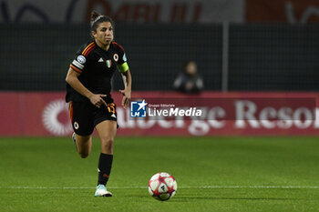 2023-11-23 - Elisa Bartoli of A.S. Roma Women during the Round 2, day 2 Group C of the UEFA Women's Champions League between F.C. Vorskla vs A.S. Roma, 23 November 2023 at the Stadio Tre Fontane in Rome, Italy. - ROMA WOMEN VS AJAX WOMEN - UEFA CHAMPIONS LEAGUE WOMEN - SOCCER