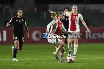 2023-11-23 - Milicia Keijzer of A.F.C. Ajax during the Round 2, day 2 Group C of the UEFA Women's Champions League between F.C. Vorskla vs A.S. Roma, 23 November 2023 at the Stadio Tre Fontane in Rome, Italy. - ROMA WOMEN VS AJAX WOMEN - UEFA CHAMPIONS LEAGUE WOMEN - SOCCER