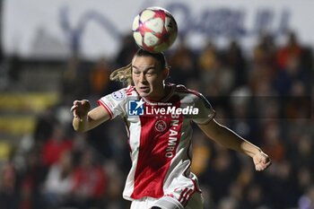 2023-11-23 - Romee Leuchter of A.F.C. Ajax during the Round 2, day 2 Group C of the UEFA Women's Champions League between F.C. Vorskla vs A.S. Roma, 23 November 2023 at the Stadio Tre Fontane in Rome, Italy. - ROMA WOMEN VS AJAX WOMEN - UEFA CHAMPIONS LEAGUE WOMEN - SOCCER