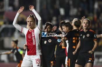 2023-11-23 - Tiny Hoekstra of A.F.C. Ajax during the Round 2, day 2 Group C of the UEFA Women's Champions League between F.C. Vorskla vs A.S. Roma, 23 November 2023 at the Stadio Tre Fontane in Rome, Italy. - ROMA WOMEN VS AJAX WOMEN - UEFA CHAMPIONS LEAGUE WOMEN - SOCCER