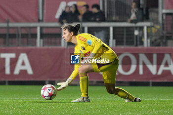 2023-12-20 - Camela Ceasar (AS Roma)  during the UEFA Women’s Champions League 2023/24 group stage group C match between  AS Roma vs Paris Saint Germain FC at the Tre Fontane stadium Rome on 20 December 2023. - ROMA VS PARIS SAINT-GERMAIN - UEFA CHAMPIONS LEAGUE WOMEN - SOCCER