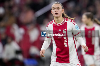 2023-12-20 - Romée Leuchter of AFC Ajax during the UEFA Women's Champions League, Group C football match between AFC Ajax and Bayern Munich on December 20, 2023 at Johan Cruijff ArenA in Amsterdam, Netherlands - FOOTBALL - WOMEN'S CHAMPIONS LEAGUE - AJAX V BAYERN MUNICH - UEFA CHAMPIONS LEAGUE WOMEN - SOCCER