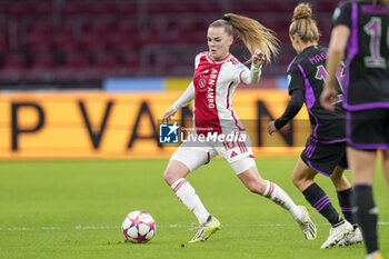 2023-12-20 - Milicia Keijzer of AFC Ajax during the UEFA Women's Champions League, Group C football match between AFC Ajax and Bayern Munich on December 20, 2023 at Johan Cruijff ArenA in Amsterdam, Netherlands - FOOTBALL - WOMEN'S CHAMPIONS LEAGUE - AJAX V BAYERN MUNICH - UEFA CHAMPIONS LEAGUE WOMEN - SOCCER