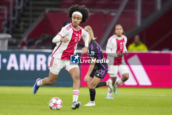 2023-12-20 - Liliy Yohannes of AFC Ajax during the UEFA Women's Champions League, Group C football match between AFC Ajax and Bayern Munich on December 20, 2023 at Johan Cruijff ArenA in Amsterdam, Netherlands - FOOTBALL - WOMEN'S CHAMPIONS LEAGUE - AJAX V BAYERN MUNICH - UEFA CHAMPIONS LEAGUE WOMEN - SOCCER