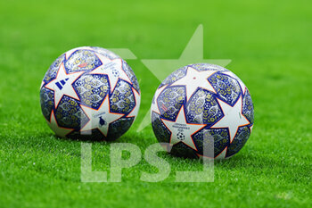 2023-02-22 - Official Adidas Champions League match ball during the UEFA Champions League 2022/23 Round of 16 - First leg football match between FC Internazionale and FC Porto at Giuseppe Meazza Stadium, Milan, Italy on February 22, 2023 - INTER - FC INTERNAZIONALE VS FC PORTO - UEFA CHAMPIONS LEAGUE - SOCCER