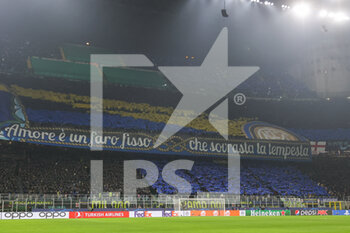 2023-02-22 - FC Internazionale supporters choreography during the UEFA Champions League 2022/23 Round of 16 - First leg football match between FC Internazionale and FC Porto at Giuseppe Meazza Stadium, Milan, Italy on February 22, 2023 - INTER - FC INTERNAZIONALE VS FC PORTO - UEFA CHAMPIONS LEAGUE - SOCCER