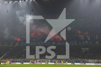 2023-02-22 - FC Internazionale supporters during the UEFA Champions League 2022/23 Round of 16 - First leg football match between FC Internazionale and FC Porto at Giuseppe Meazza Stadium, Milan, Italy on February 22, 2023 - INTER - FC INTERNAZIONALE VS FC PORTO - UEFA CHAMPIONS LEAGUE - SOCCER