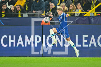 2023-02-15 - Chelsea midfielder Mykhaylo Mudryk during the UEFA Champions League, Round of 16, 1st leg football match between Borussia Dortmund and Chelsea on February 15, 2023 at Signal Iduna Park in Dortmund, Germany - FOOTBALL - CHAMPIONS LEAGUE - DORTMUND V CHELSEA - UEFA CHAMPIONS LEAGUE - SOCCER
