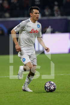 2023-02-21 - Hirving Lozano of Napoli  - EINTRACHT FRANKFURT VS NAPOLI - UEFA CHAMPIONS LEAGUE - SOCCER