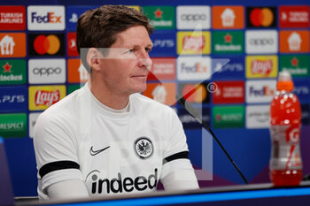 2023-02-20 - Oliver Glasner  Head coach  of Eintracht Frankfurt  - EINTRACHT FRANKFURT PRESS CONFERENCE - UEFA CHAMPIONS LEAGUE - SOCCER