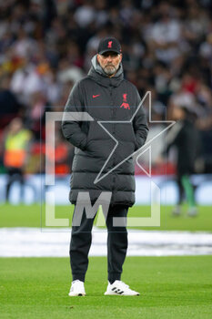 2023-02-21 - Liverpool manager Jurgen Klopp, warm up, before the UEFA Champions League, Round of 16, 1st leg football match between Liverpool and Real Madrid on 21 February 2023 at Anfield in Liverpool, England - FOOTBALL - CHAMPIONS LEAGUE - LIVERPOOL V REAL MADRID - UEFA CHAMPIONS LEAGUE - SOCCER