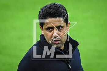 2023-03-07 - Nasser AL-KHELAIFI of PSG during the training of the Paris Saint-Germain team ahead of the UEFA Champions League football match on March 7, 2023 at Allianz Arena in Munich, Germany - FOOTBALL - BAYERN MUNICH V PARIS SG - TRAINING AND PRESS CONFERENCE - UEFA CHAMPIONS LEAGUE - SOCCER