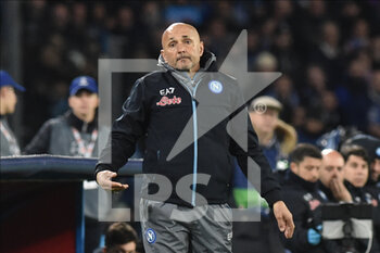 2023-03-15 - Luciano Spalletti coach  of SSC Napoli   during the Uefa Champions League  match between SSC Napoli v Eintracht Frankfurt  at Diego Armando Maradona Stadium  - SSC NAPOLI VS EINTRACHT FRANKFURT - UEFA CHAMPIONS LEAGUE - SOCCER