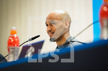 2023-03-14 - Fabinho (Liverpool) during the press conference before the football match between
Real Madrid and Liverpool valid for the second leg of the round of 16 of the Uefa Champion’s League celebrated in Madrid, Spain at Bernabeu stadium on Wednesday 15 March 2023 - JURGEN KLOPP PRESS CONFERENCE - UEFA CHAMPIONS LEAGUE - SOCCER